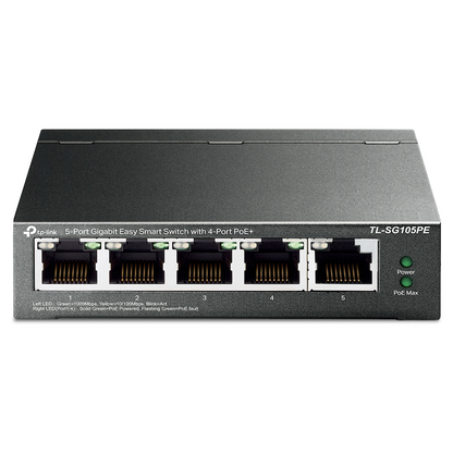 TP-Link TL-SG105PE 5-Port Gigabit Easy Smart Switch with 4-Port PoE+