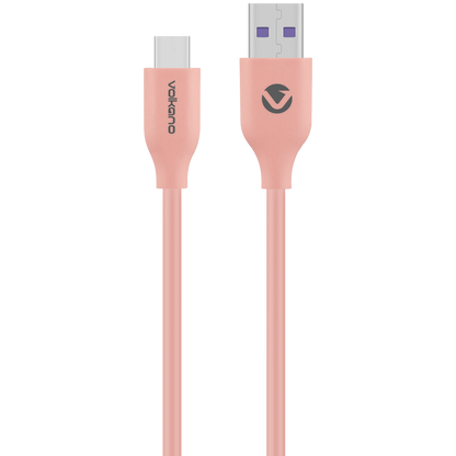 Volkano Flexi Series USB to Type-C 1.5m 30w - Pink