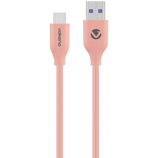Volkano Flexi Series USB to Type-C 1.5m 30w - Pink