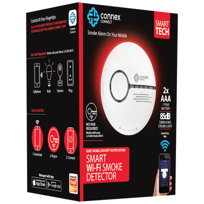 Smart Wi-Fi Smoke Detector Alarm