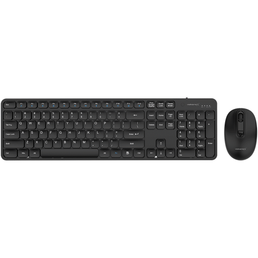 VolkanoX Garnet Bluetooth Wireless Keyboard and Mouse Combo - Black