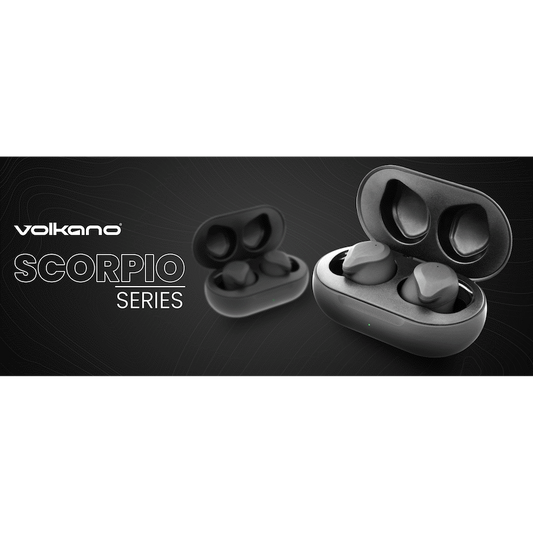 Volkano Scorpio Series True Wireless Earphones - Black