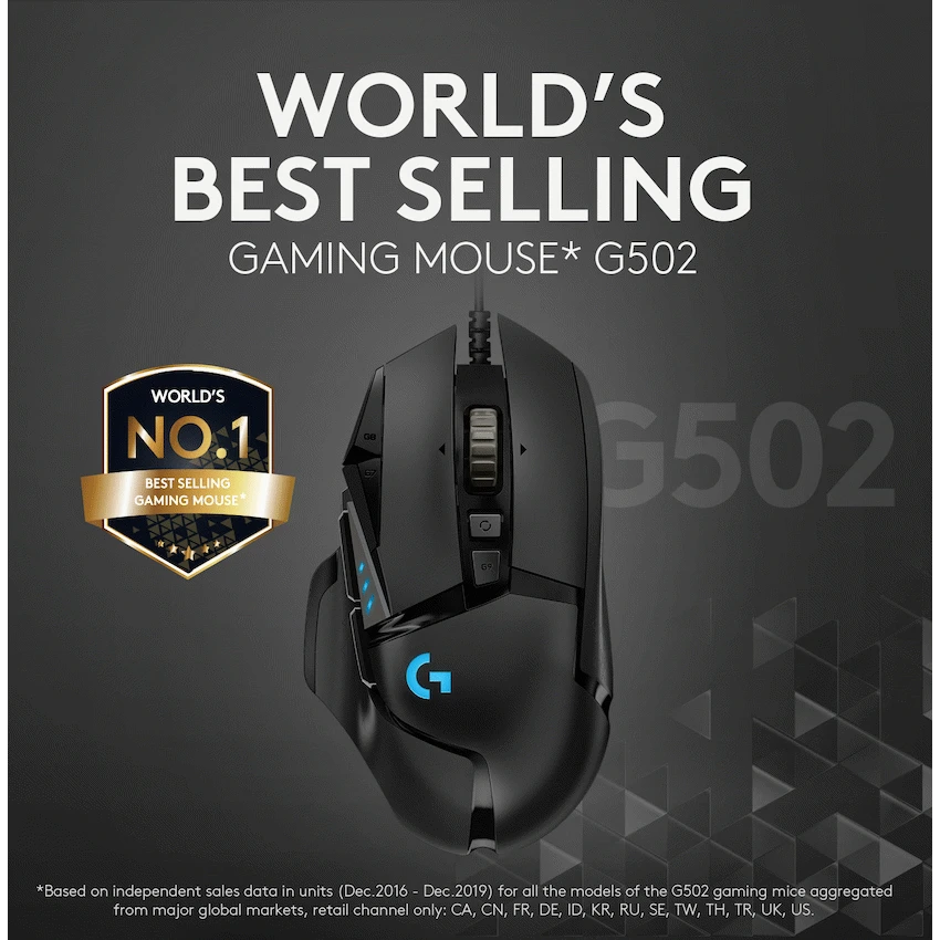 Logitech(R) G502 HERO High Performance Gaming Mouse