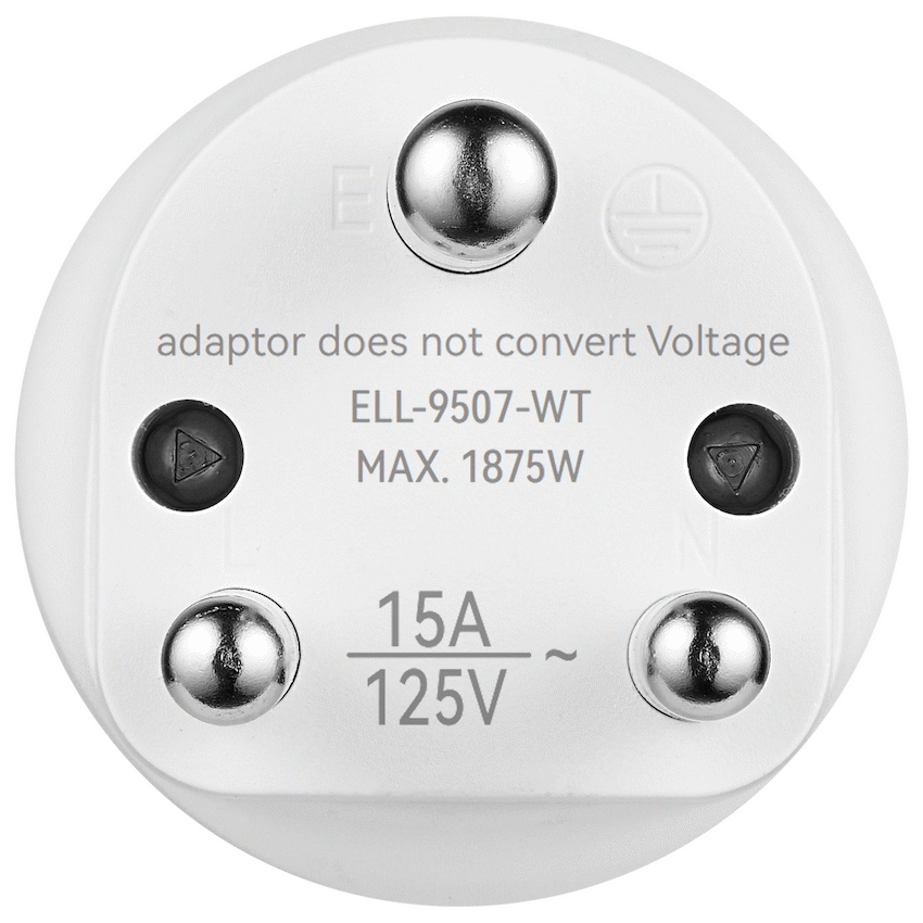 Ellies Explore  Series - US to South Africa Travel Adaptor - WT