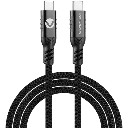 Volkano Weave Series 60w Magnetic Type-C Cable - Black