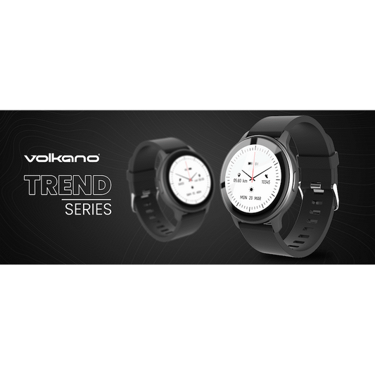 Volkano Active Tech Trend series Watch with heart rate monitor - Black