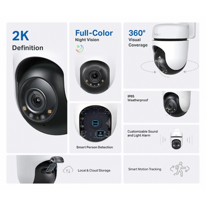 TP-Link Tapo C510W 2K Outdoor Pan/Tilt Security WiFi Camera