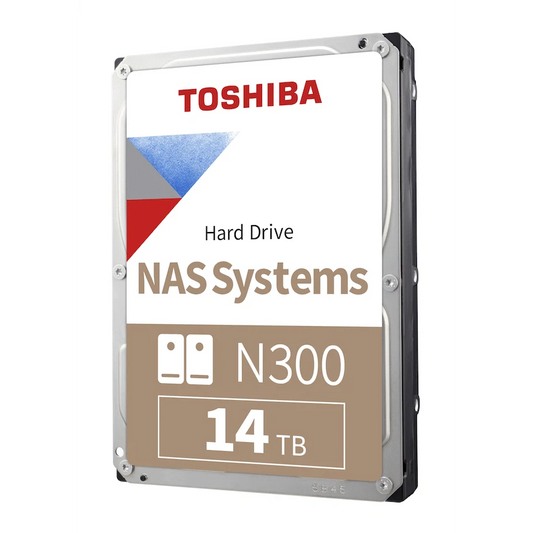 Toshiba N300 NAS Hard Drive 14tb 3.5in SATA 7200rpm 512mb CMR