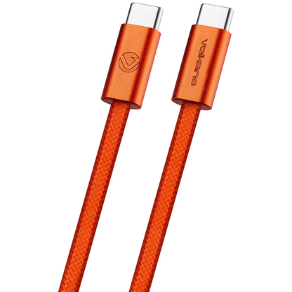 Volkano Weave Series 60w USB C to USB C 1.2m-Orange