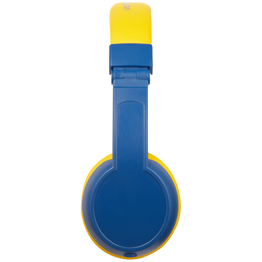 Volkano Sidekick Series Wired Kiddies Headphones with Share Port - Yellow/Blue