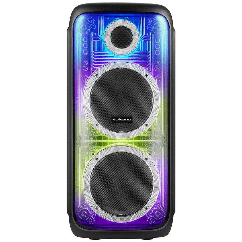 Volkano Cyber Series Dual 8" Party Speaker