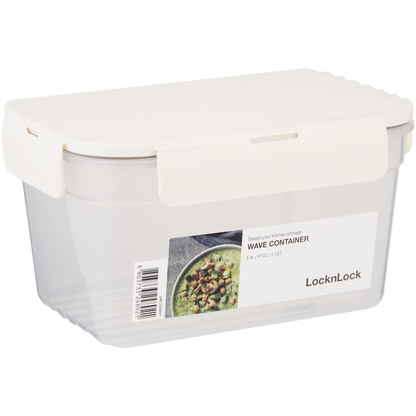 LocknLock Wave Container 1.4lt - White