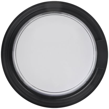 Ellies Cresent Series AC 24W Round LED Bulkhead - PC - BK