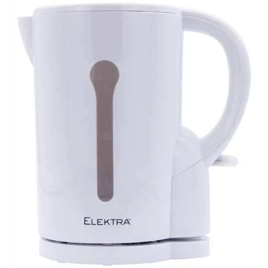 Elektra 1.7l Plastic Kettle - White - Cordless