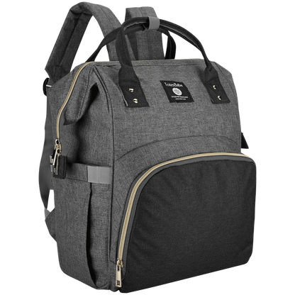 Totes Babe Alma Diaper Backpack Colourblock - Grey/Charcoal