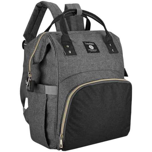 Totes Babe Alma Diaper Backpack Colourblock - Grey/Charcoal