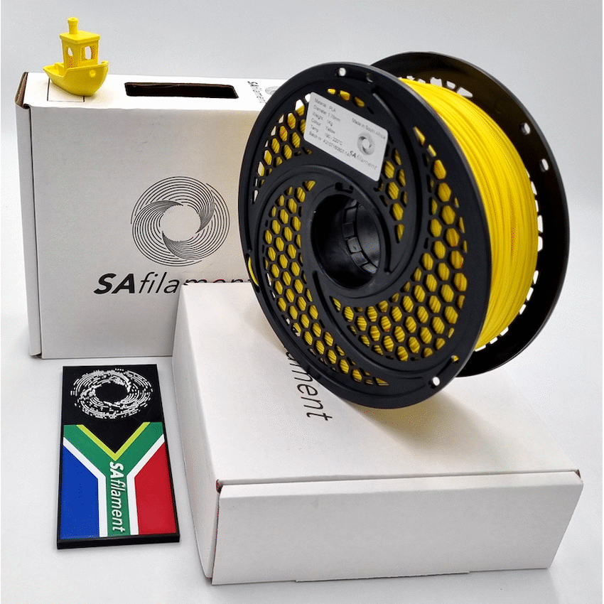PLA Yellow Filament 1kg, 1.75mm