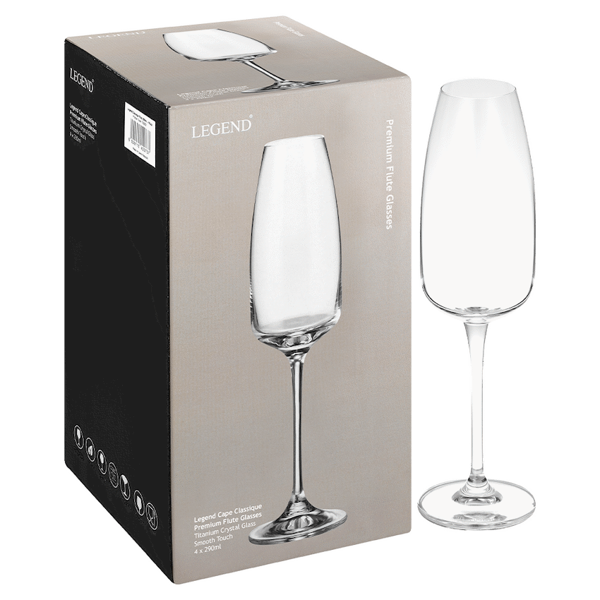 Legend Cape Classique Flute 290ml - 4pc set ( Order in Qty of 4)