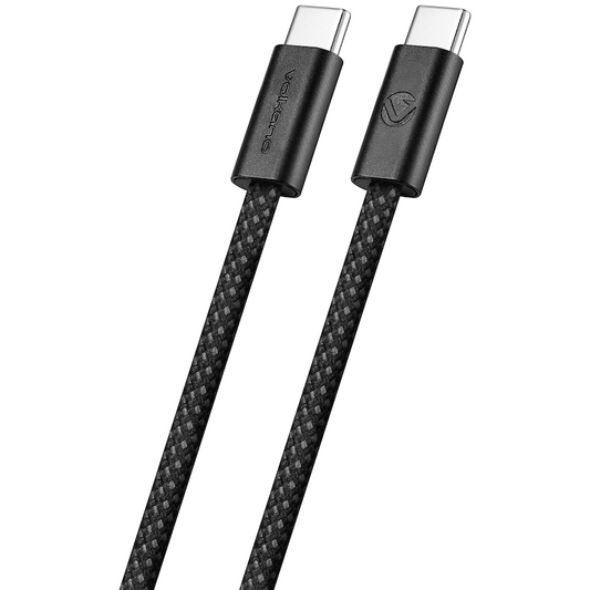 Volkano Weave Series 60w USB C to USB C 1.2m-Black