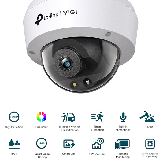 TP-Link Vigi C230 3MP 2.8mm Full-Colour Dome Network Camera