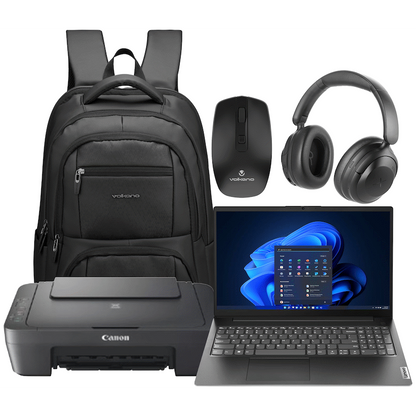 Lenovo Laptop 82YU015DSA - V15 AMD Ryzen 5 16/512 Printer+Bag+Mouse+Headphone