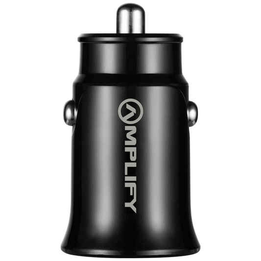 Amplify Voltix Series 12W Dual USB and USB-C Car Charger