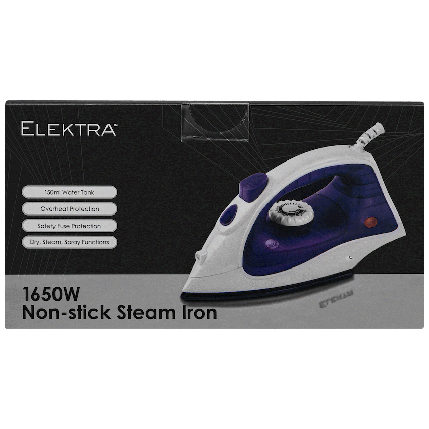 Elektra 1650W Steam Iron