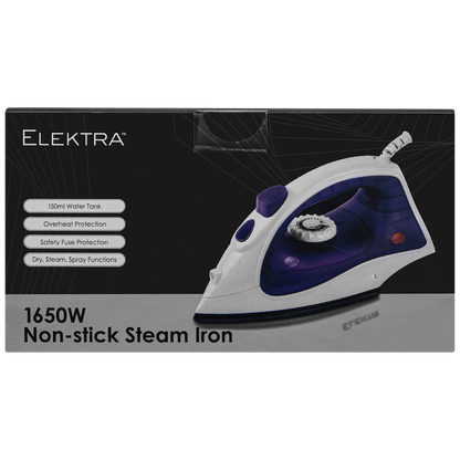 Elektra 1650W Steam Iron