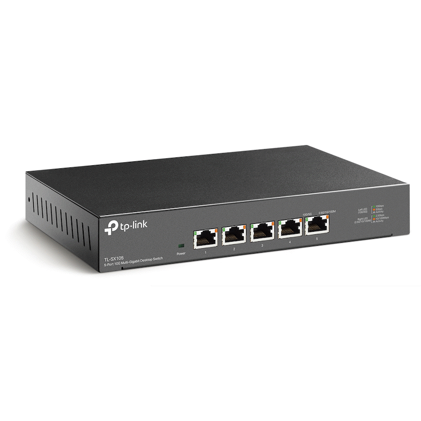 TP-Link TL-SX105 5-Port 10G Multi-Gigabit Desktop Switch