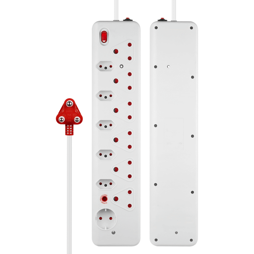 Nexon 12-Way Medium Surge Multiplug 0.5m - White