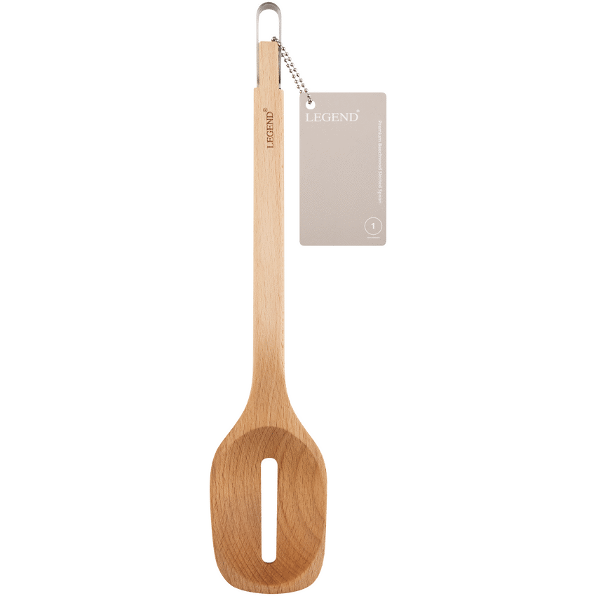 Legend Premium Beechwood slotted spoon ( Order in Qty of 6)