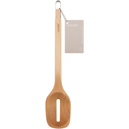Legend Premium Beechwood slotted spoon ( Order in Qty of 6)