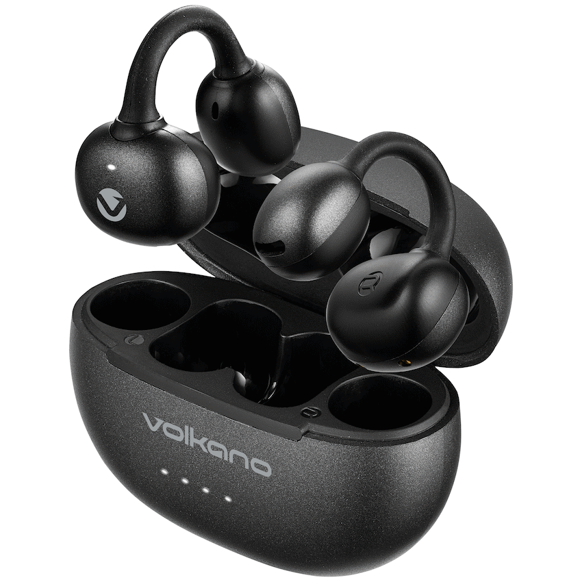Volkano Rise Series OWS Clip Earphones - Black