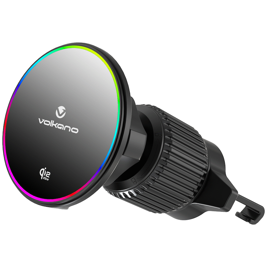 Volkano Volt Series Qi2.2 Magnetic Car Vent Phone Holder - Black