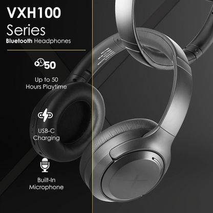 VolkanoX VXH100 Bluetooth Headphones with ANC  - Black