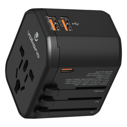 Volkano Worldwide Series Travel Adapter PD 25w + QC