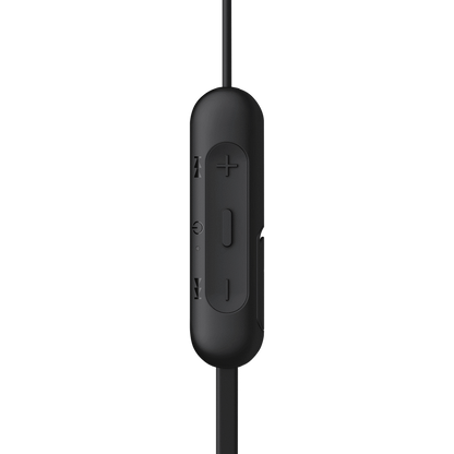 Sony WI-C200 (Black) Wireless Earphones with magnetic housing and matte finish