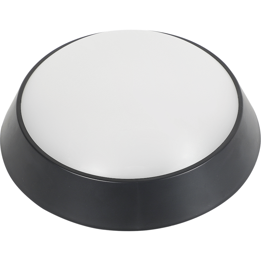 Ellies Spectra Series - AC 15W  Round LED Bulkhead with 3CCT -BK