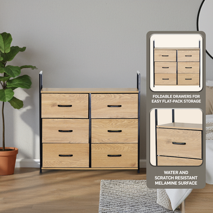 Everfurn Zira Wardrobe Small - Oak