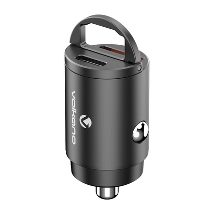 Volkano Obscurix Series 30w PD Dual USB-A and USB-C Ultra Small Car Charger
