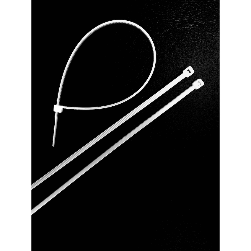 Ellies Cable Tie 2.5mm X 100mm - 50 PACK SIZE - WT