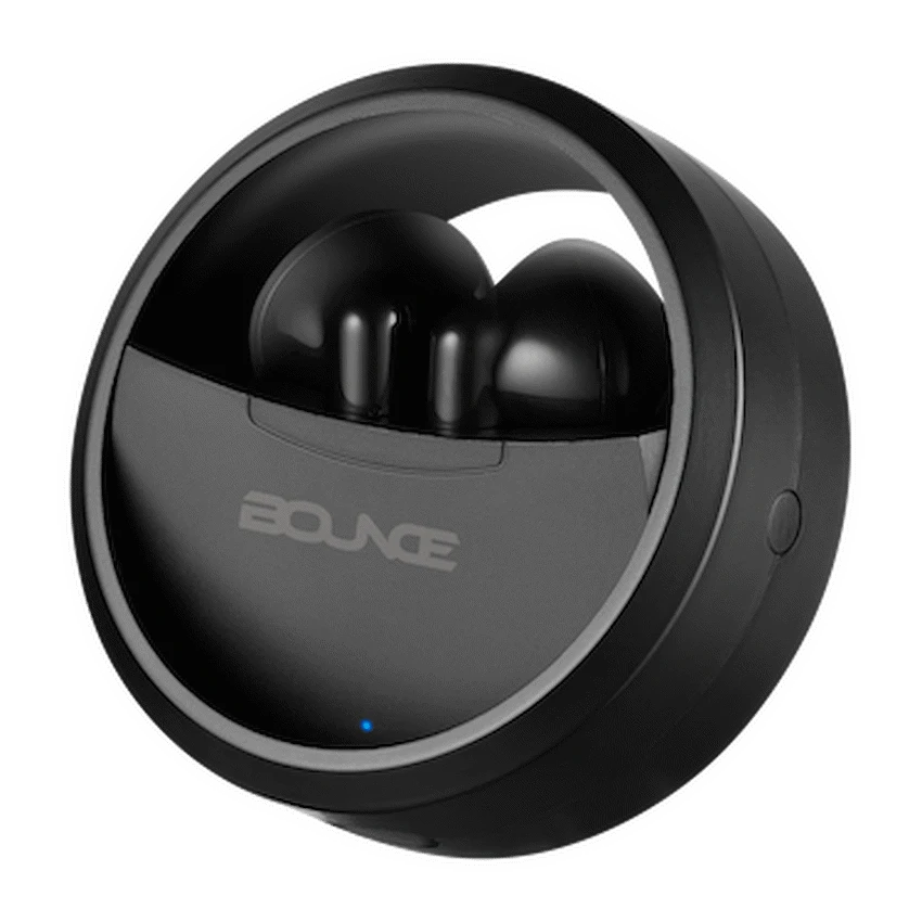 Bounce Proton Series True Wireless Earphones with Charging Case - Black