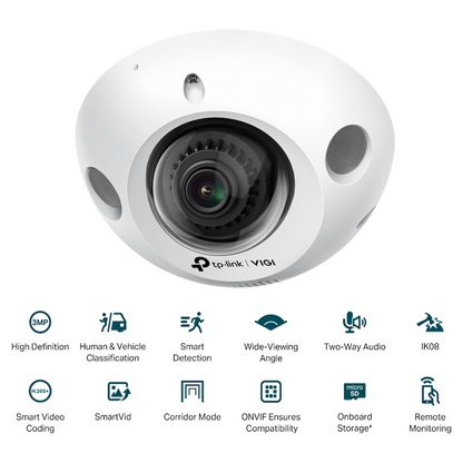 TP-Link Vigi C230I 3MP 2.8mm Mini Dome Network Camera