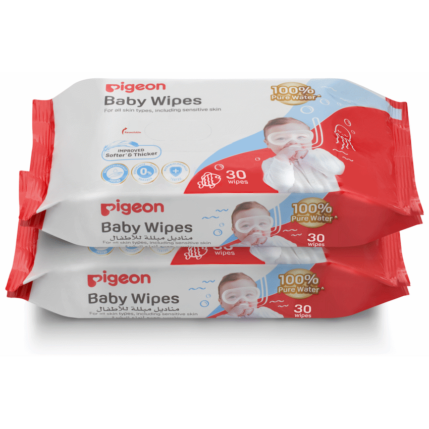 Pigeon - 100% Water Baby Wipes (30's)