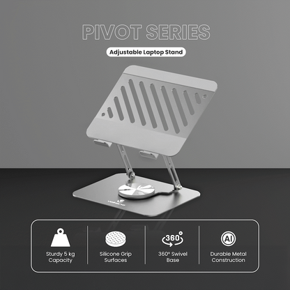 Volkano Pivot Multifunctional Swivel Adjustable Aluminium Laptop Stand