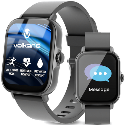 Volkano Active Tech Serene series Watch with heart rate monitor - Black