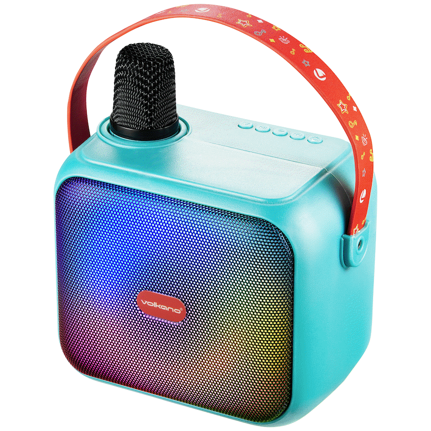 Volkano Kids SongSeeker Bluetooth Karaoke Machine with Wireless BT Microphone