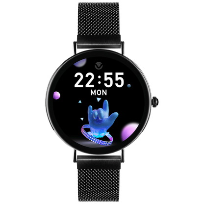 Volkano Valencia Series Ladies Smart Watch - Black