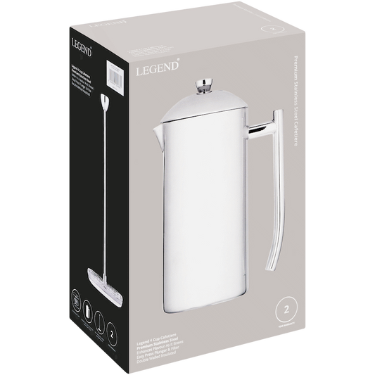 Legend Stainless steel 4 cup cafetiere ( Order in Qty of 1)