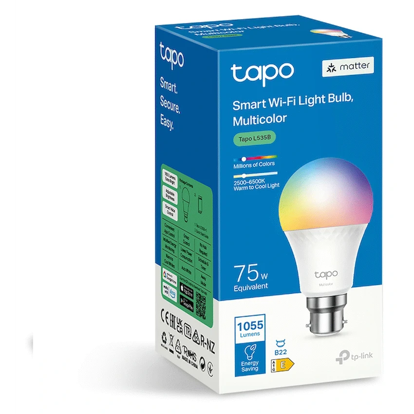 TP-Link Tapo Smart Wi-Fi Light Bulb - Multicolor